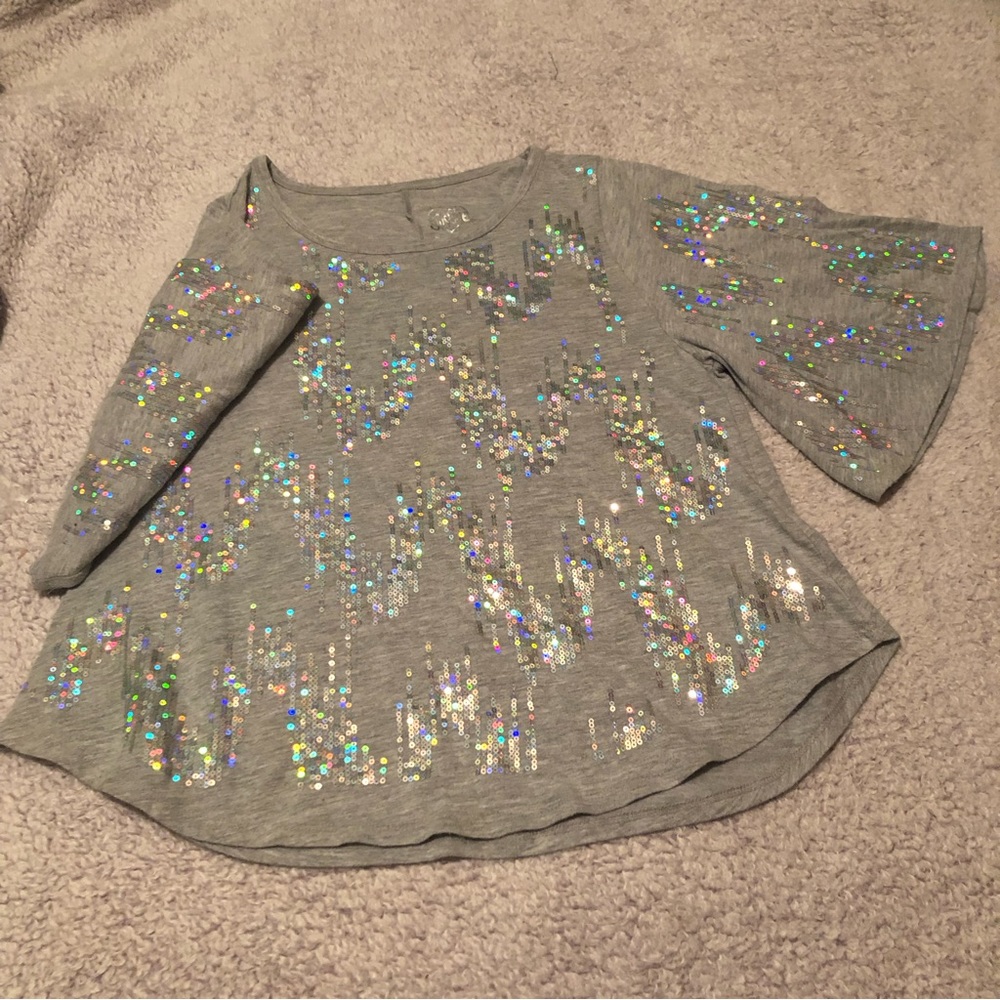 Girls sequin top